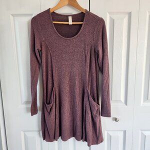 Altar'd State Purple Long Sleeve Tunic Shirt